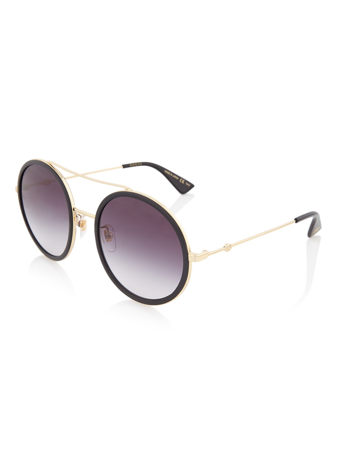 Gucci Retro zonnebril GG0061S - voorkant 4 zwart