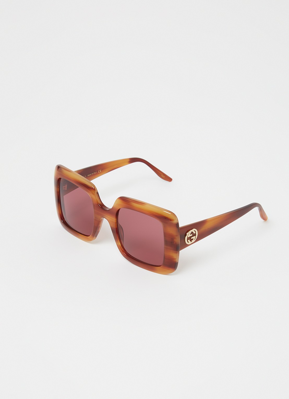 Gucci Retro zonnebril GG0896S - voorkant 4 bruin