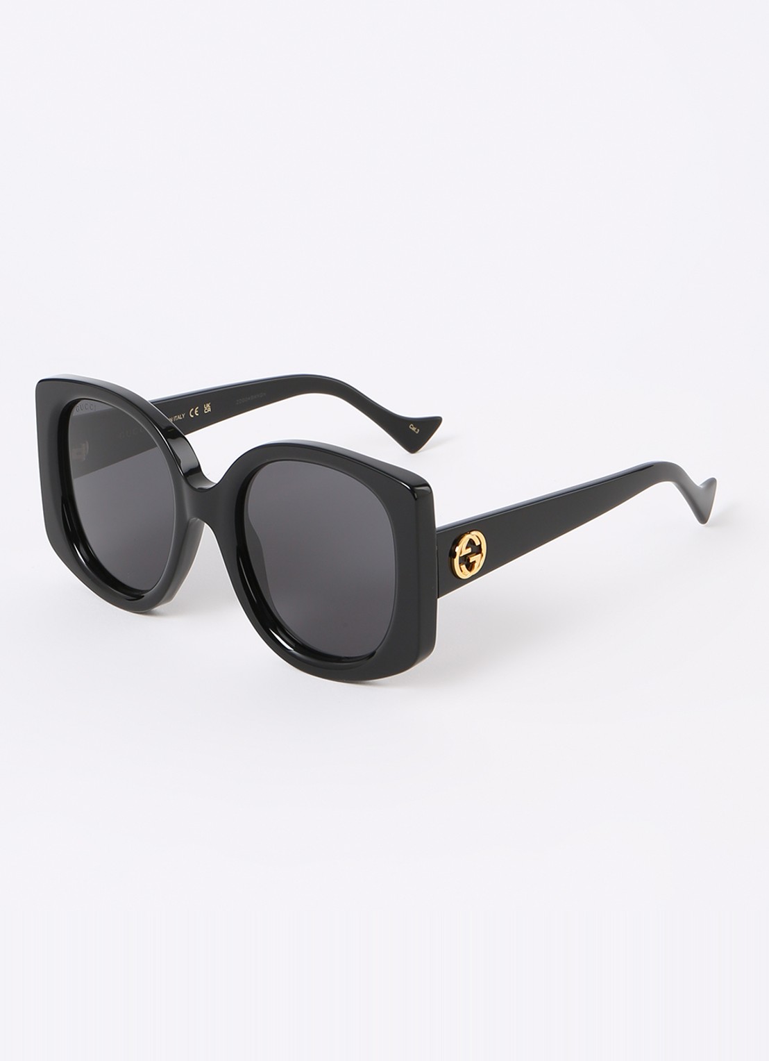 Gucci Retro zonnebril GG1257S - voorkant 4 zwart
