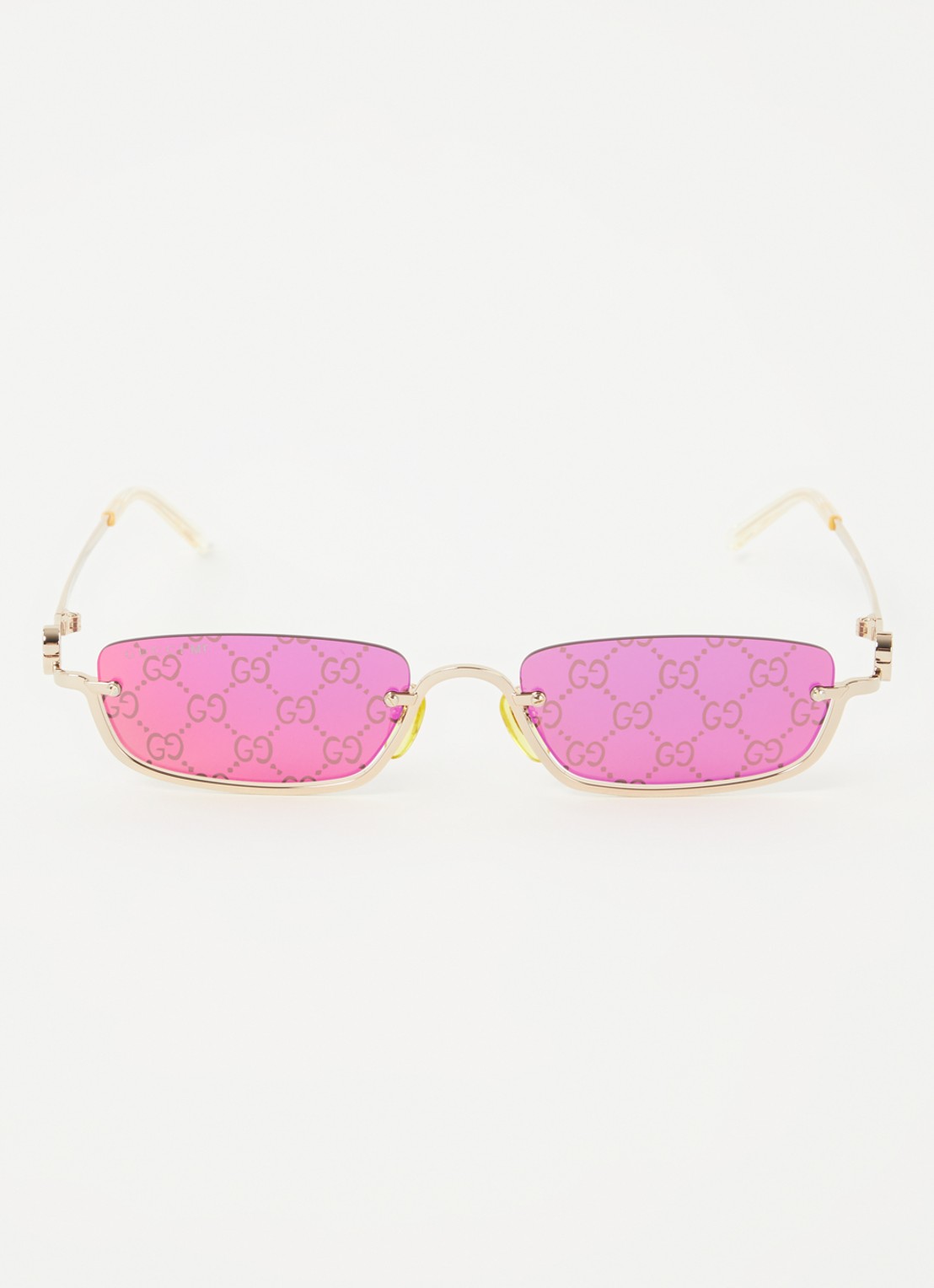 Gucci Retro zonnebril GG1278S - detail goud