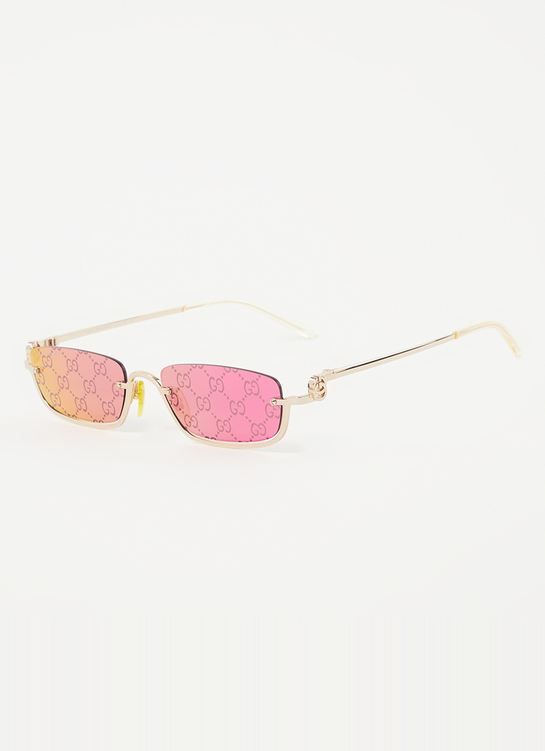 Gucci Retro zonnebril GG1278S - voorkant 4 goud