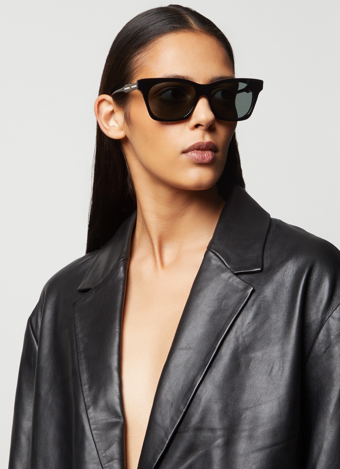 Gucci Retro zonnebril GG1299S - voorkant 2 zwart