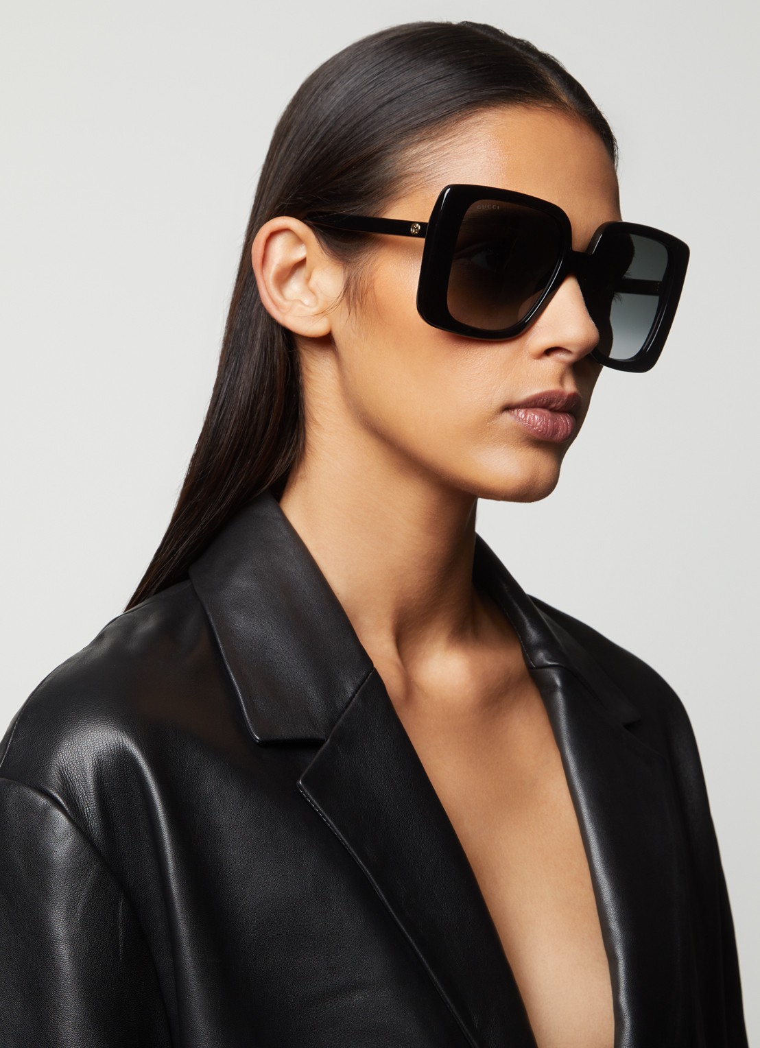Gucci Retro zonnebril GG1314S - voorkant 2 zwart