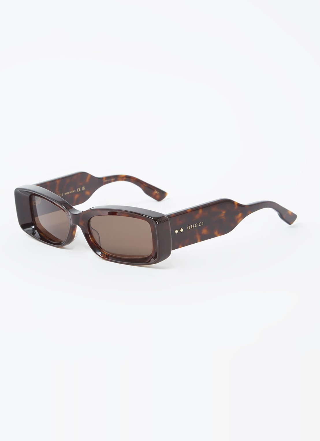 Gucci Retro zonnebril GG1528S - voorkant donkerbruin