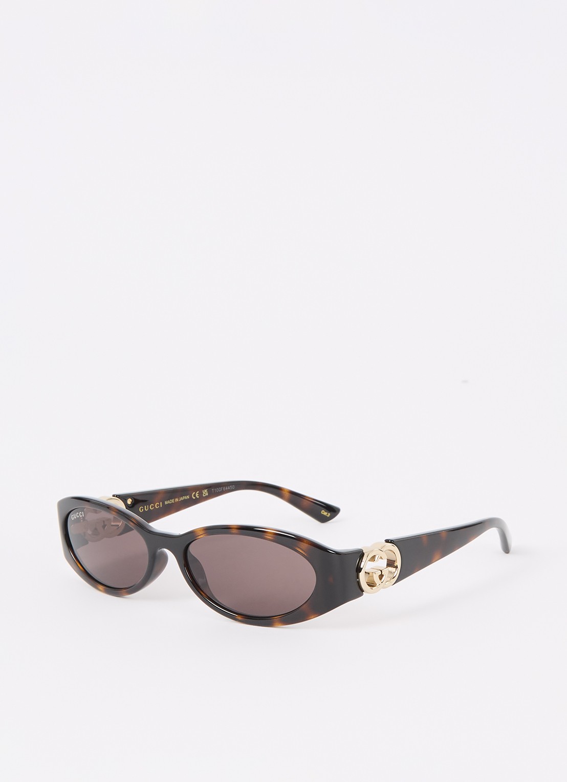 Gucci Retro zonnebril GG1660S - voorkant donkerbruin