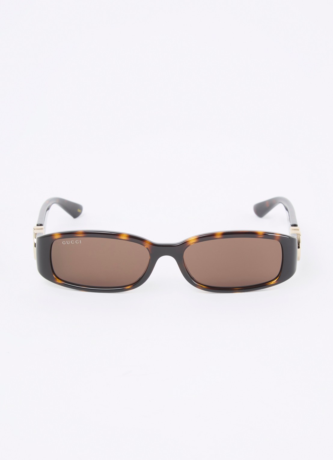 Gucci Retro zonnebril GG1661S - detail donkerbruin