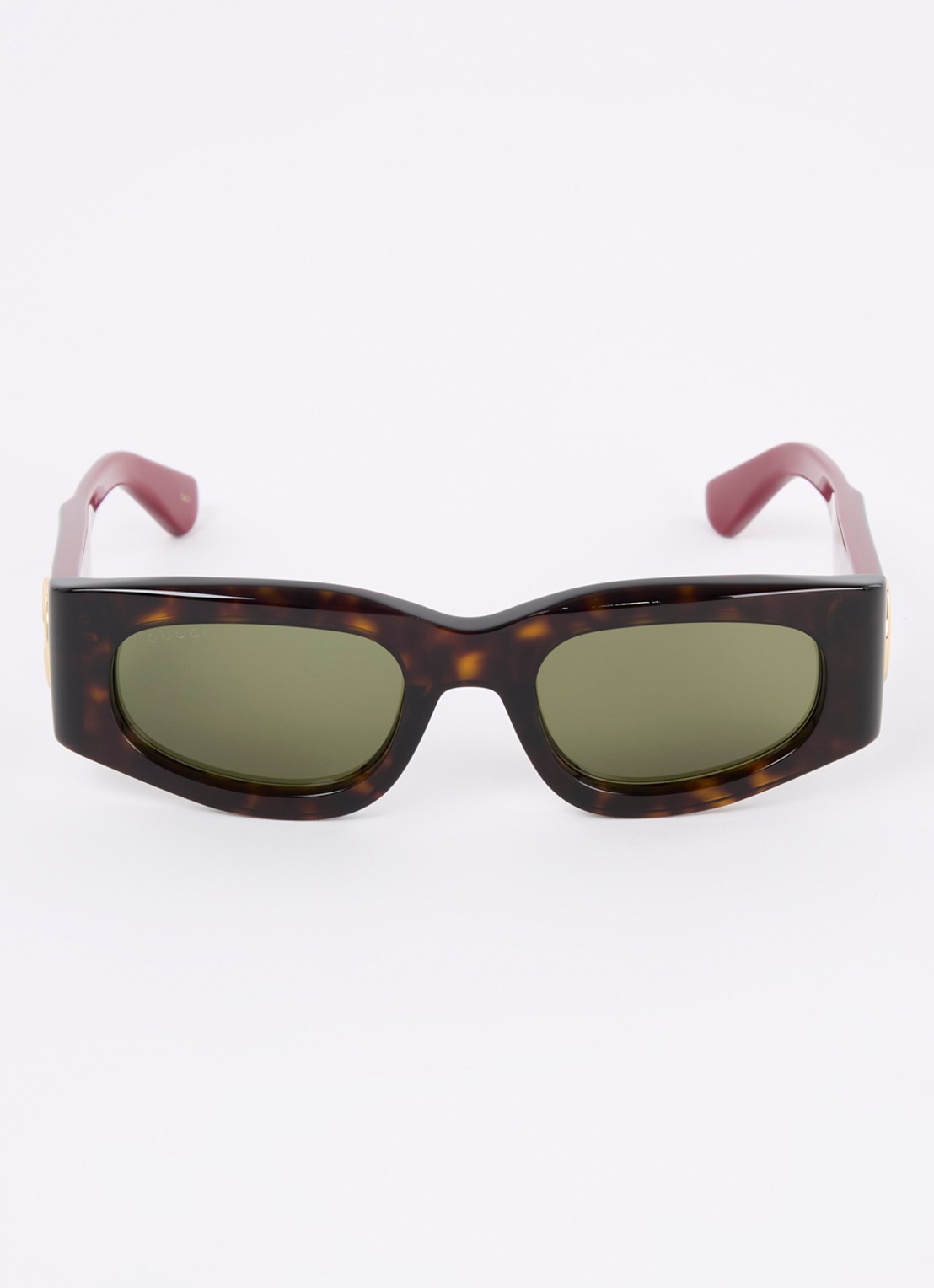 Gucci Retro zonnebril GG1664S - detail donkerbruin