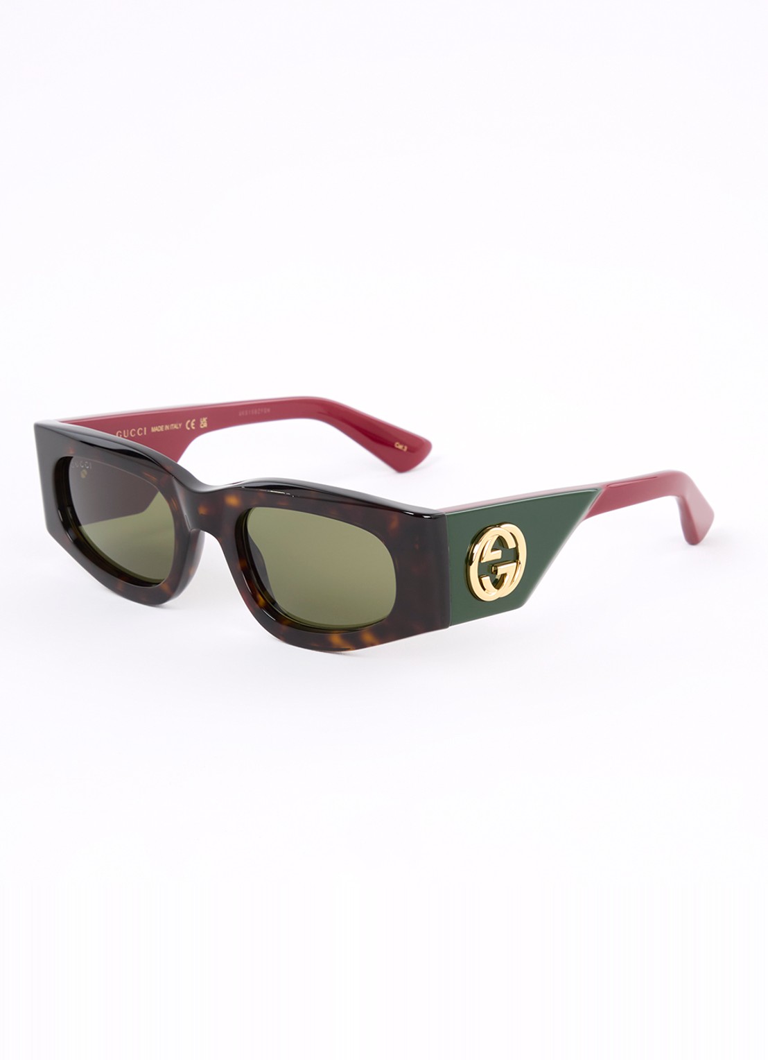 Gucci Retro zonnebril GG1664S - voorkant 4 donkerbruin