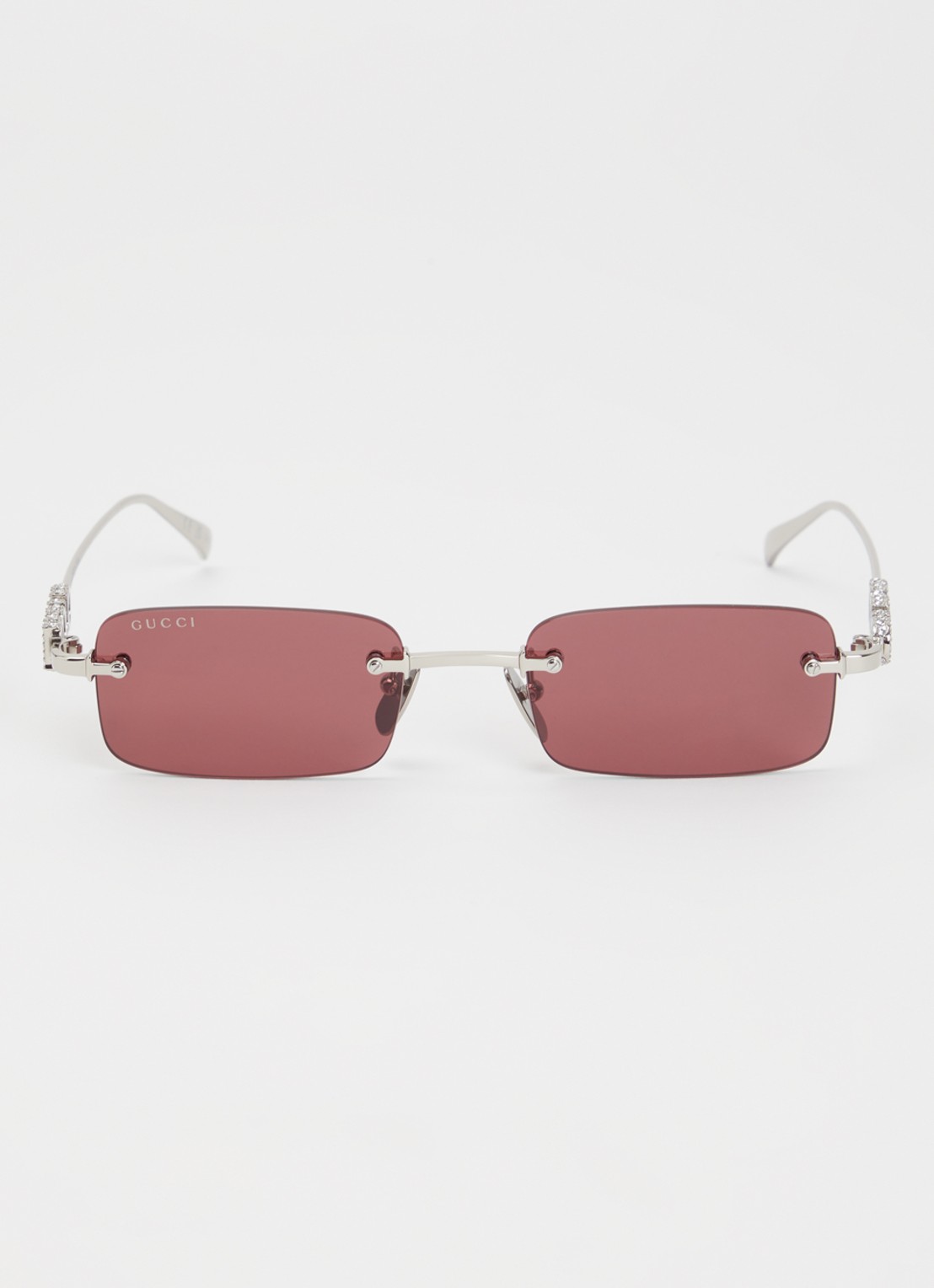 Gucci Retro zonnebril GG1808S - detail 2 zilver