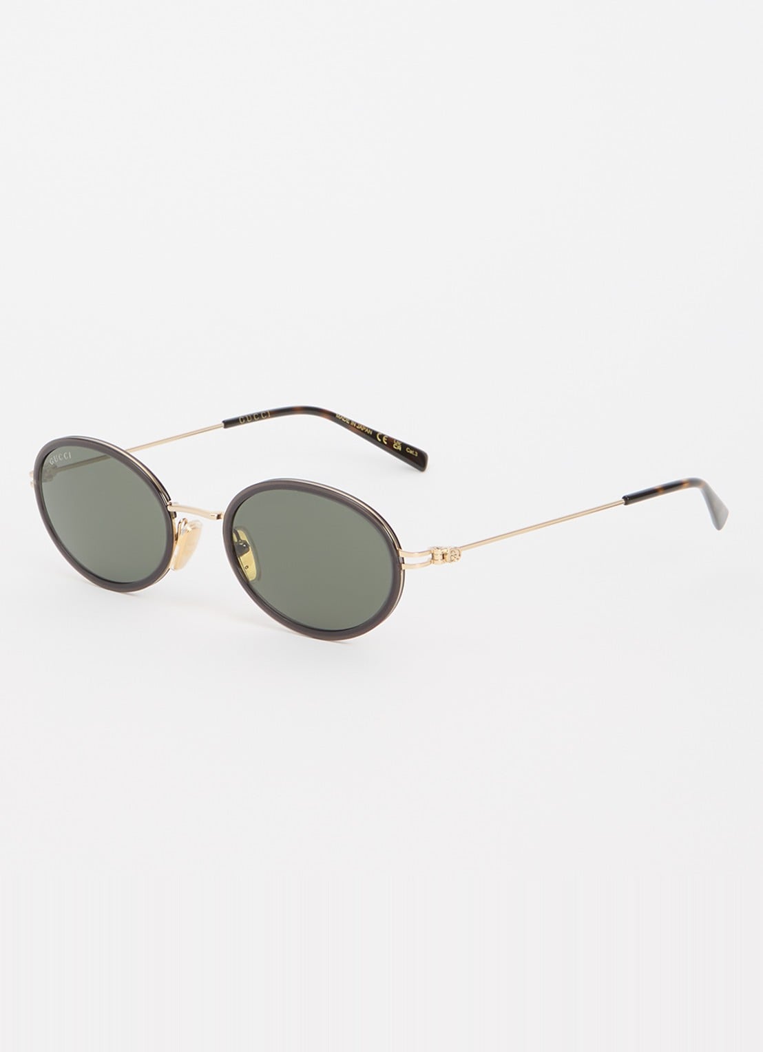 Gucci Retro zonnebril GG1980S - voorkant 4 goud