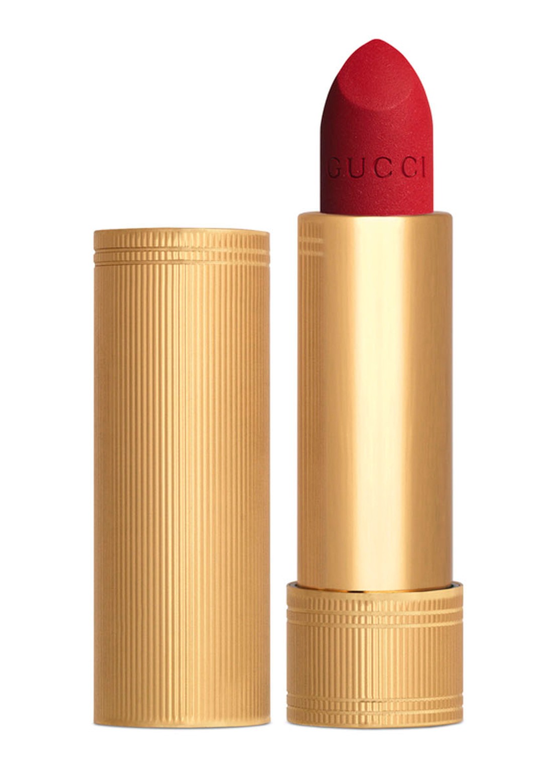 Gucci Rouge à Lèvres Matte Finish - matte Lipstick  - voorkant 25 goldie red