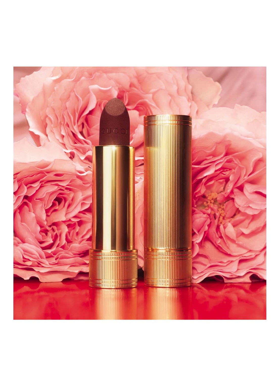 Gucci Rouge à Lèvres Matte Finish - matte Lipstick  - detail 6 lucy dark orange