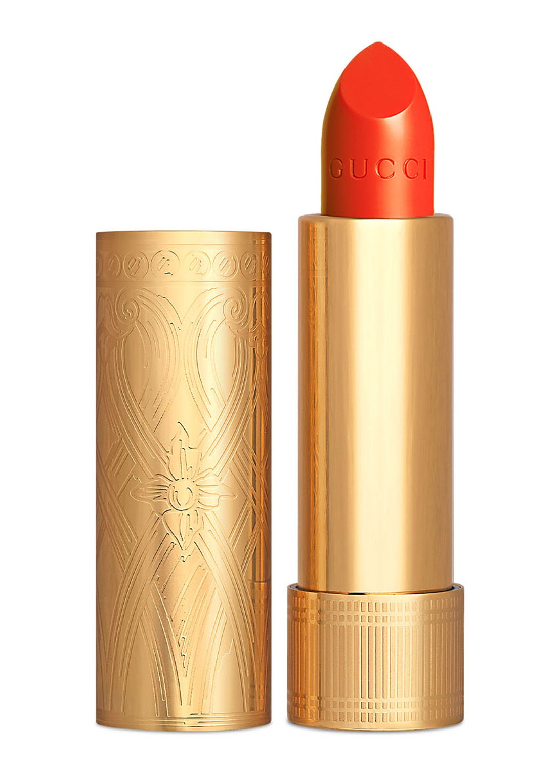 Gucci Rouge à Lèvres Satin - lipstick  - voorkant 6 302 agatha orange