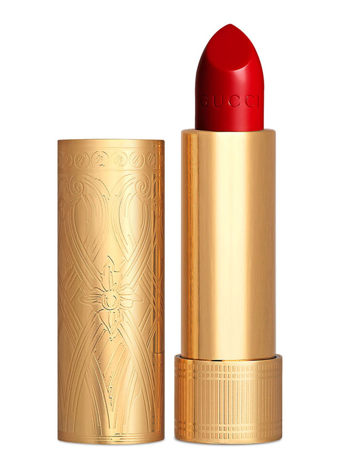 Gucci Rouge à Lèvres Satin - lipstick  - voorkant 502 eadie scarlet
