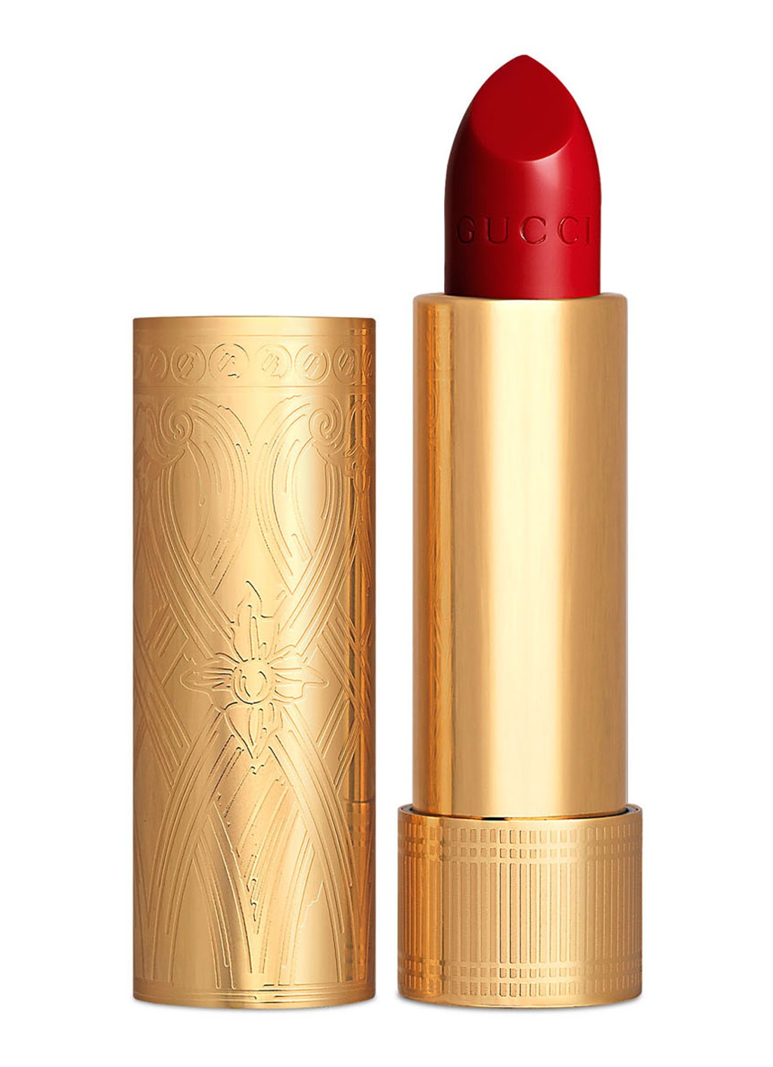 Gucci Rouge à Lèvres Satin - lipstick  - voorkant 25* goldie red