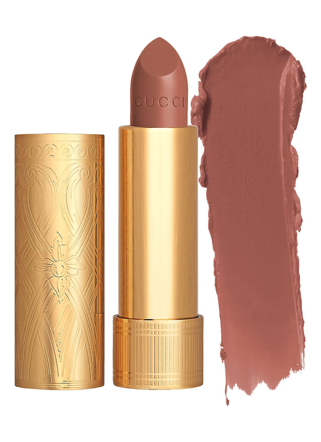Gucci Rouge à Lèvres Satin - lipstick  - voorkant 121 elena sand