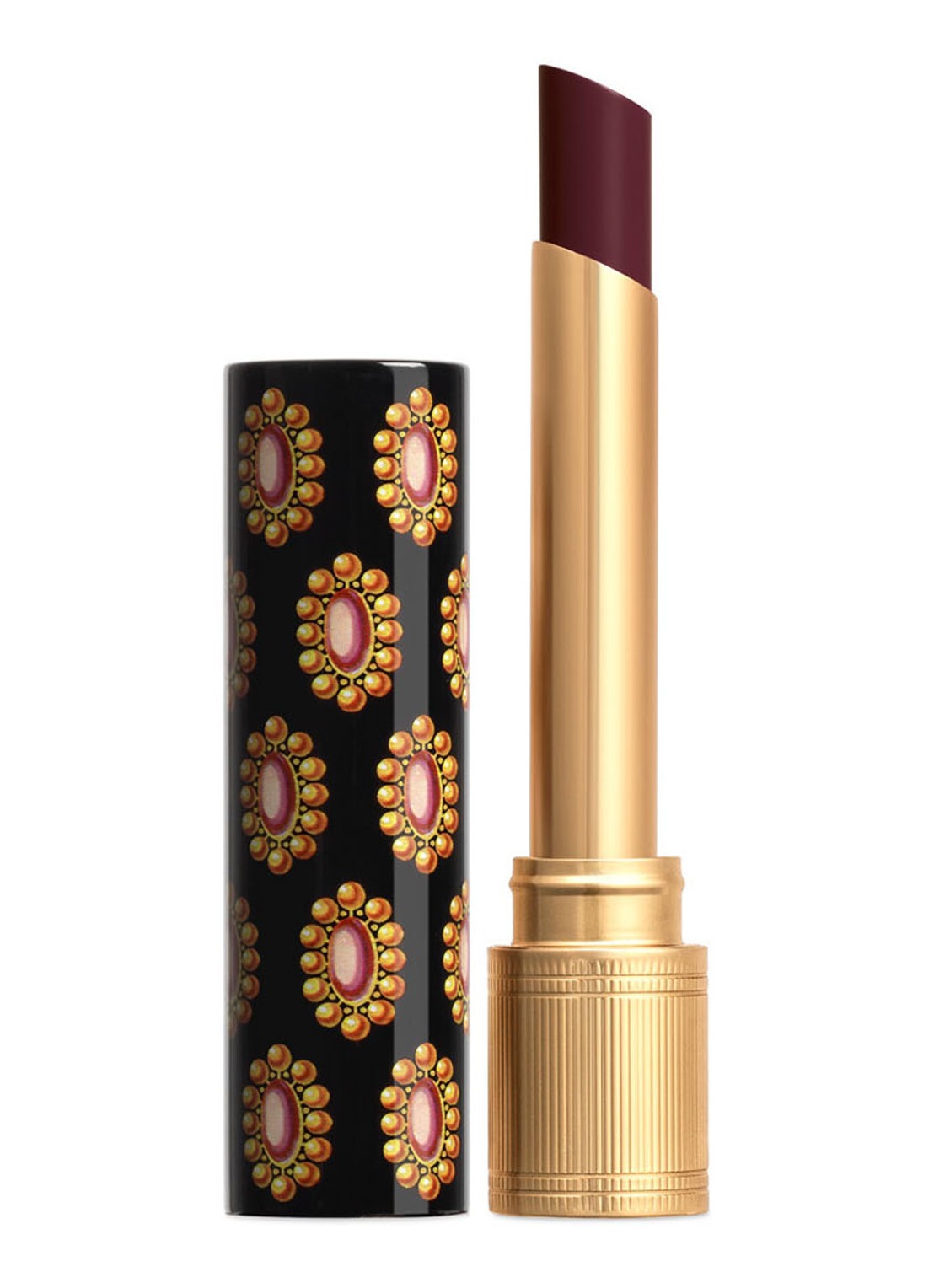 Gucci Rouge de Beauté Brillant Glow en Care - lipstick - voorkant 6 714 jody wild mauve