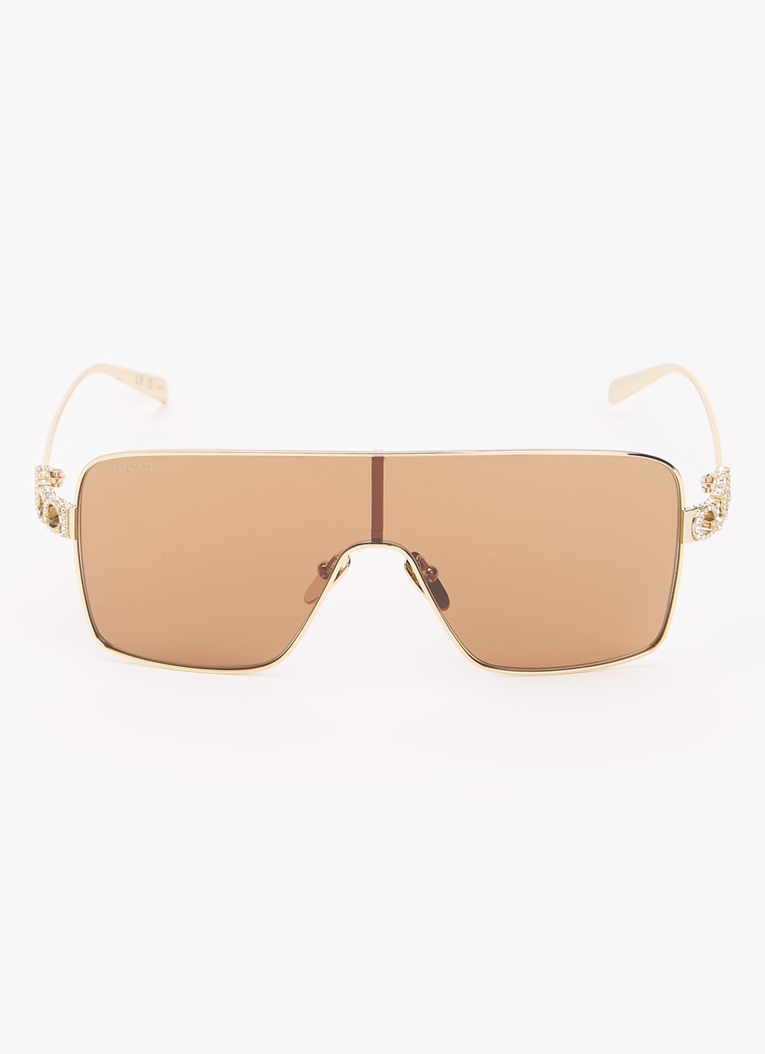 Gucci Shield zonnebril GG1936S - detail 2 goud