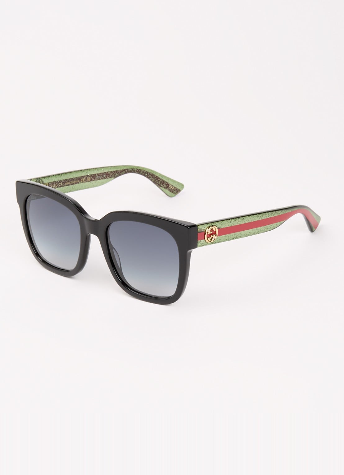 Gucci Wayfarer zonnebril GG0034SN - voorkant zwart