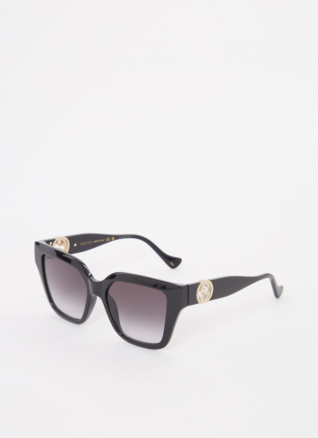 Gucci Wayfarer zonnebril GG1023S - voorkant zwart