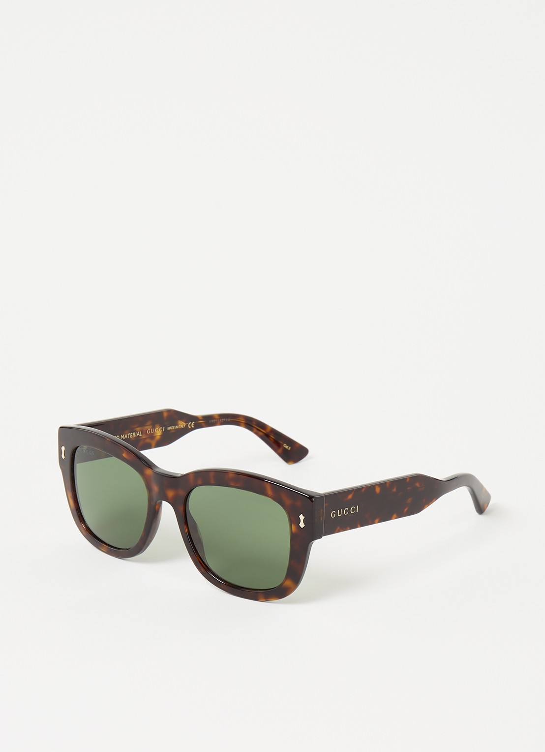 Gucci Wayfarer zonnebril GG1110S - voorkant donkerbruin