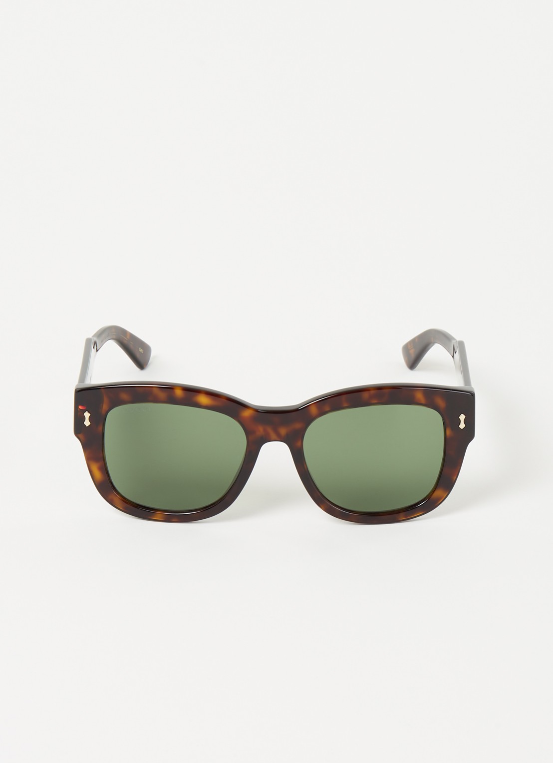 Gucci Wayfarer zonnebril GG1110S - voorkant 2 donkerbruin