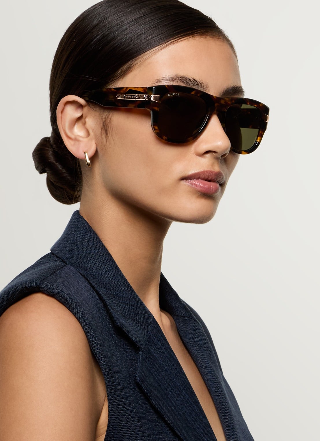 Gucci Wayfarer zonnebril GG1517S - voorkant 2 bruin