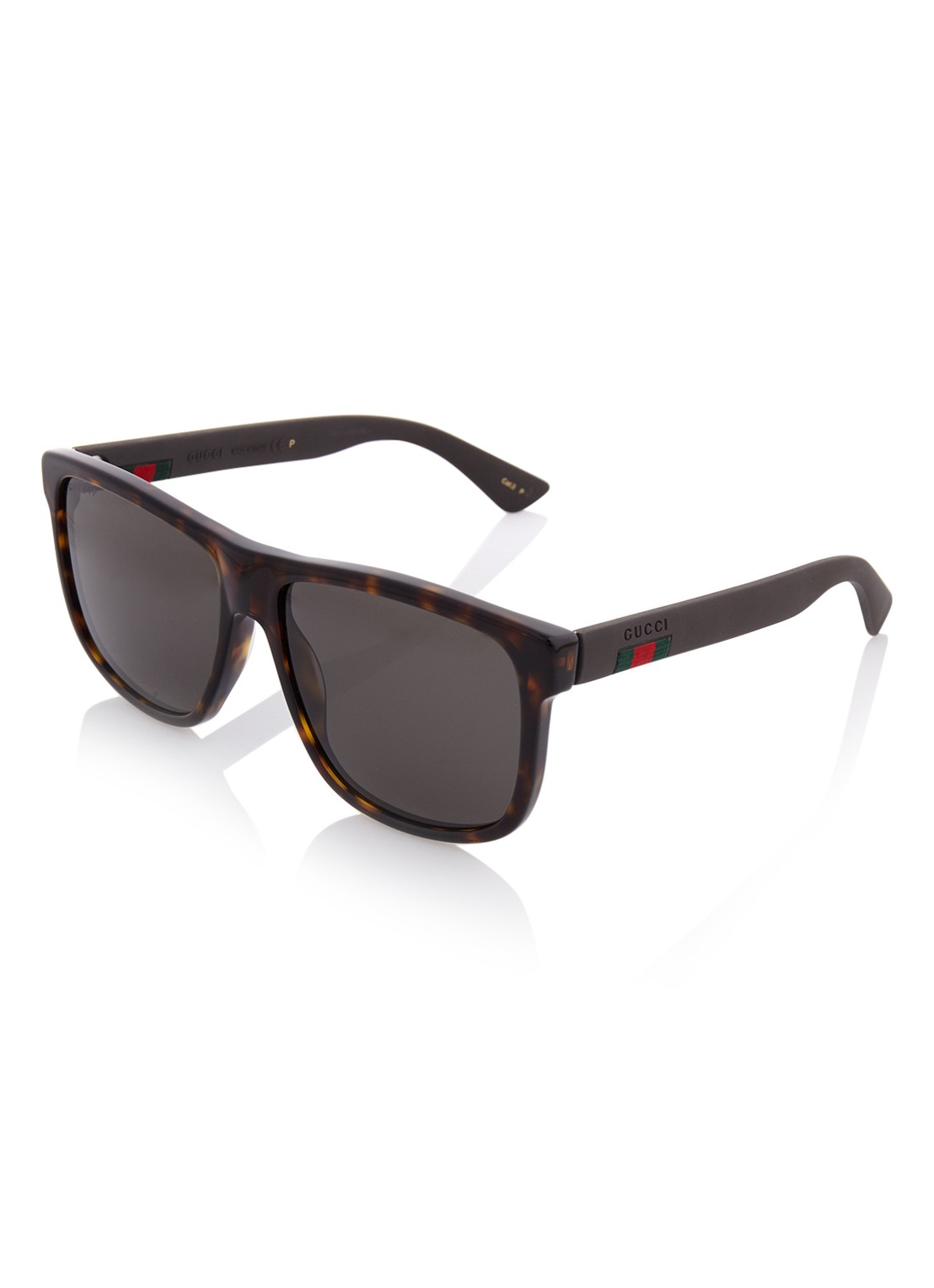 Gucci Zonnebril gepolariseerd GG0010S - voorkant 3 bruin