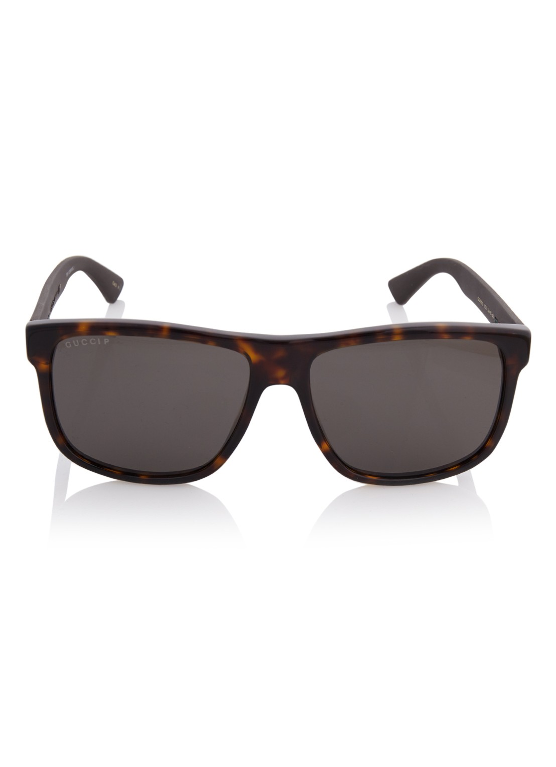 Gucci Zonnebril gepolariseerd GG0010S - voorkant 4 bruin