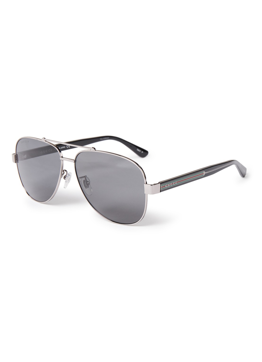 Gucci Zonnebril gepolariseerd GG0528S - voorkant 3 zilver