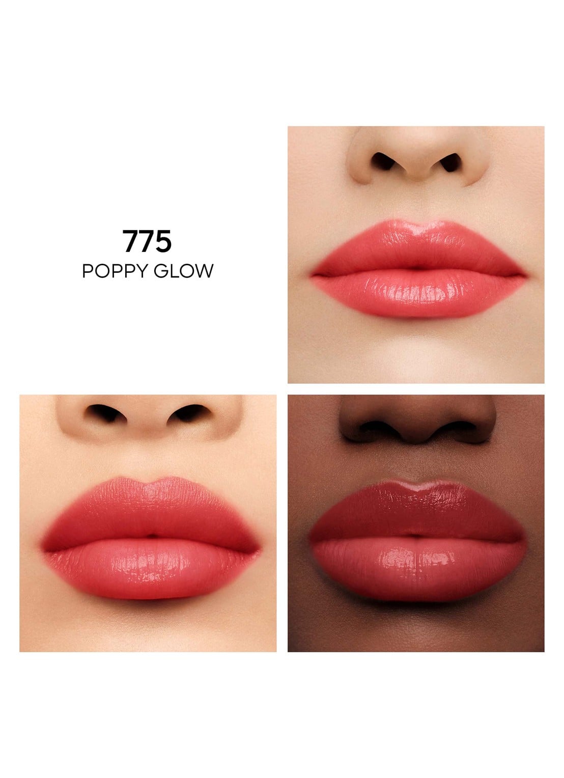 Guerlain Kiss Kiss Bee Glow - getinte lippenbalsem met honing - detail 2 775 poppy glow
