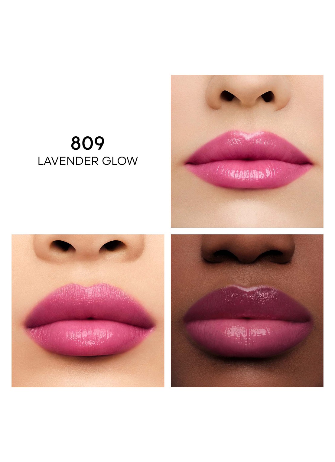 Guerlain Kiss Kiss Bee Glow - getinte lippenbalsem met honing - detail 2 809 lavender glow