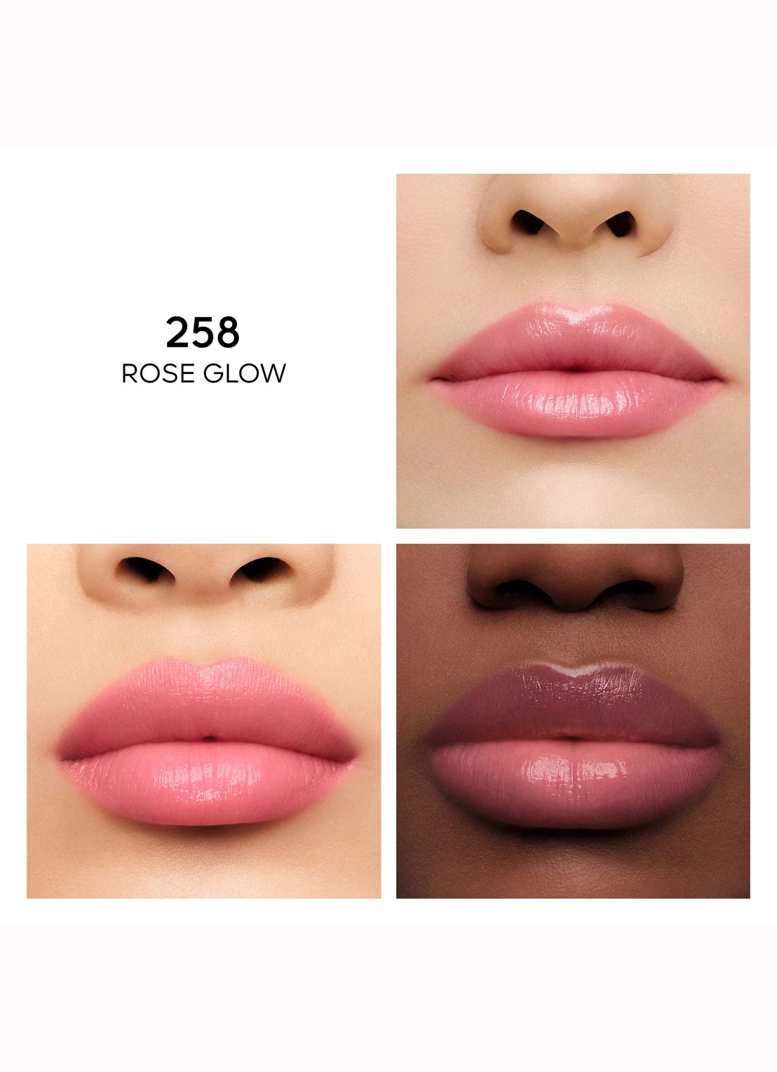 Guerlain Kiss Kiss Bee Glow - getinte lippenbalsem - detail 2 258 rose glow