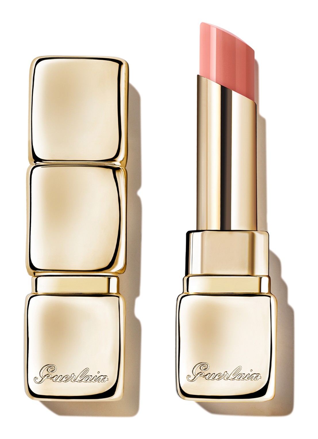 Guerlain Kiss Kiss Bee Glow - getinte lippenbalsem - voorkant bloss/kiss