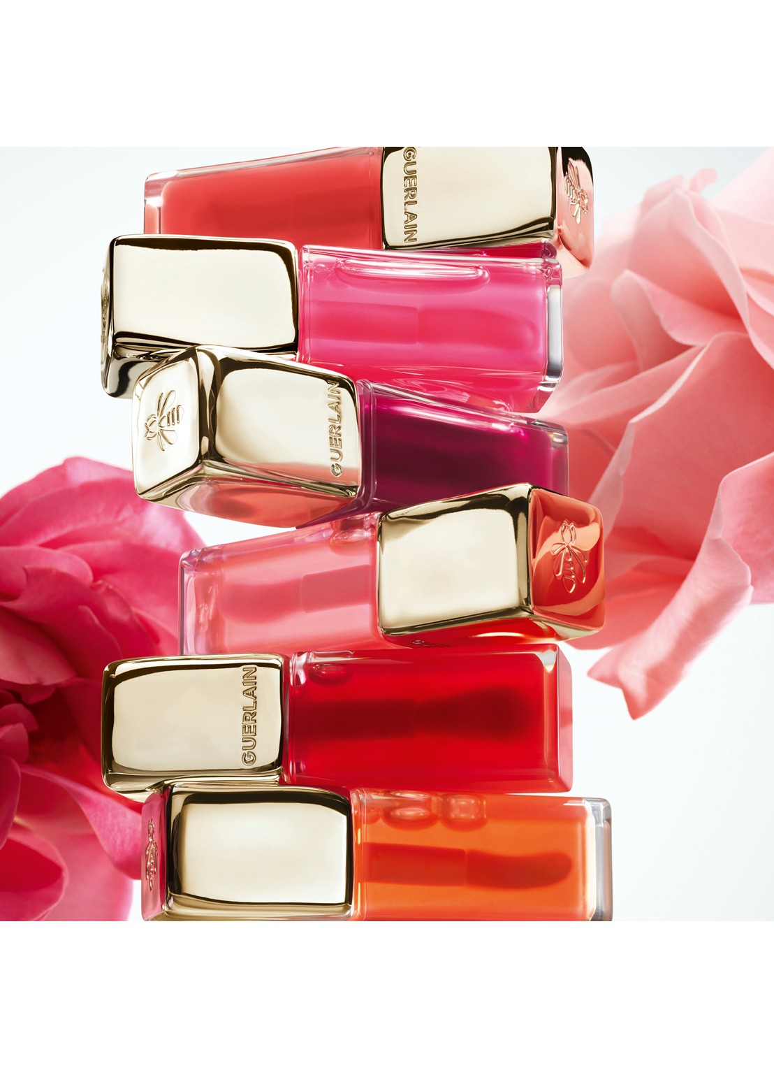 Guerlain Kisskiss Bee Glow Oil - lipolie - detail 6 peach