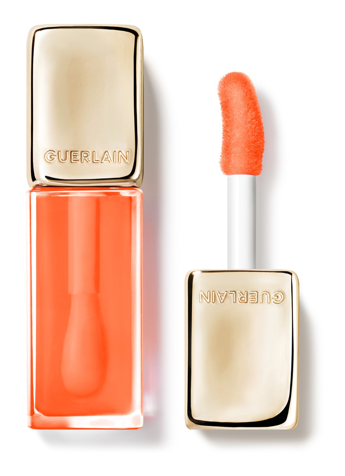 Guerlain Kisskiss Bee Glow Oil - lipolie - voorkant peach