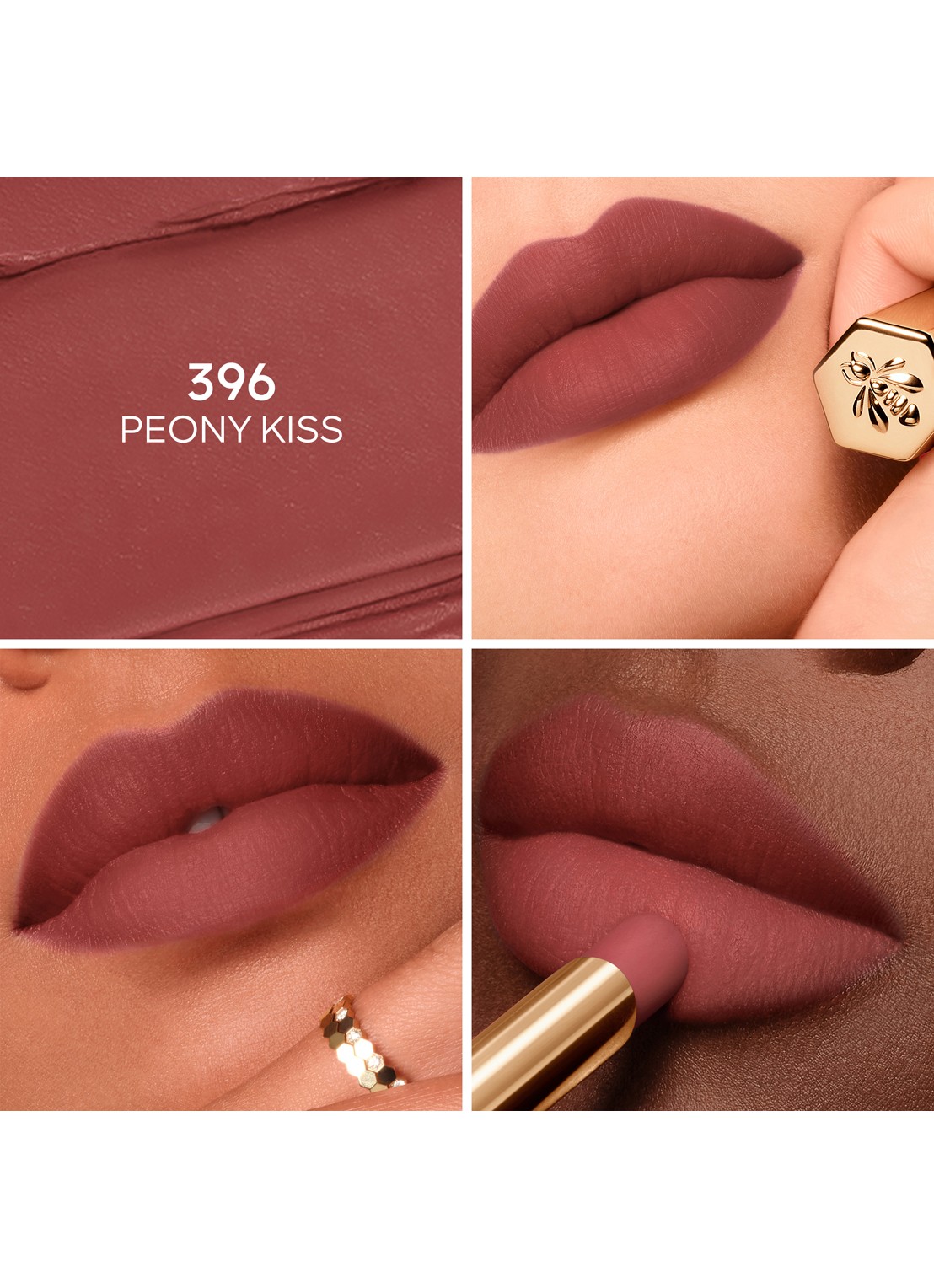 Guerlain KissKiss Honey-Infused Intense Lipstick - Refill - detail 3 396 peony kiss