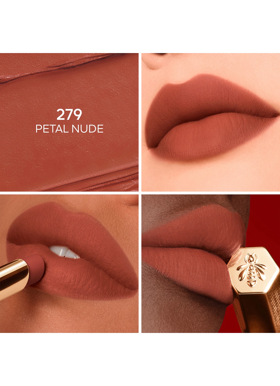 Guerlain KissKiss Honey-Infused Intense Lipstick - Refill - detail 3 279 petal nude