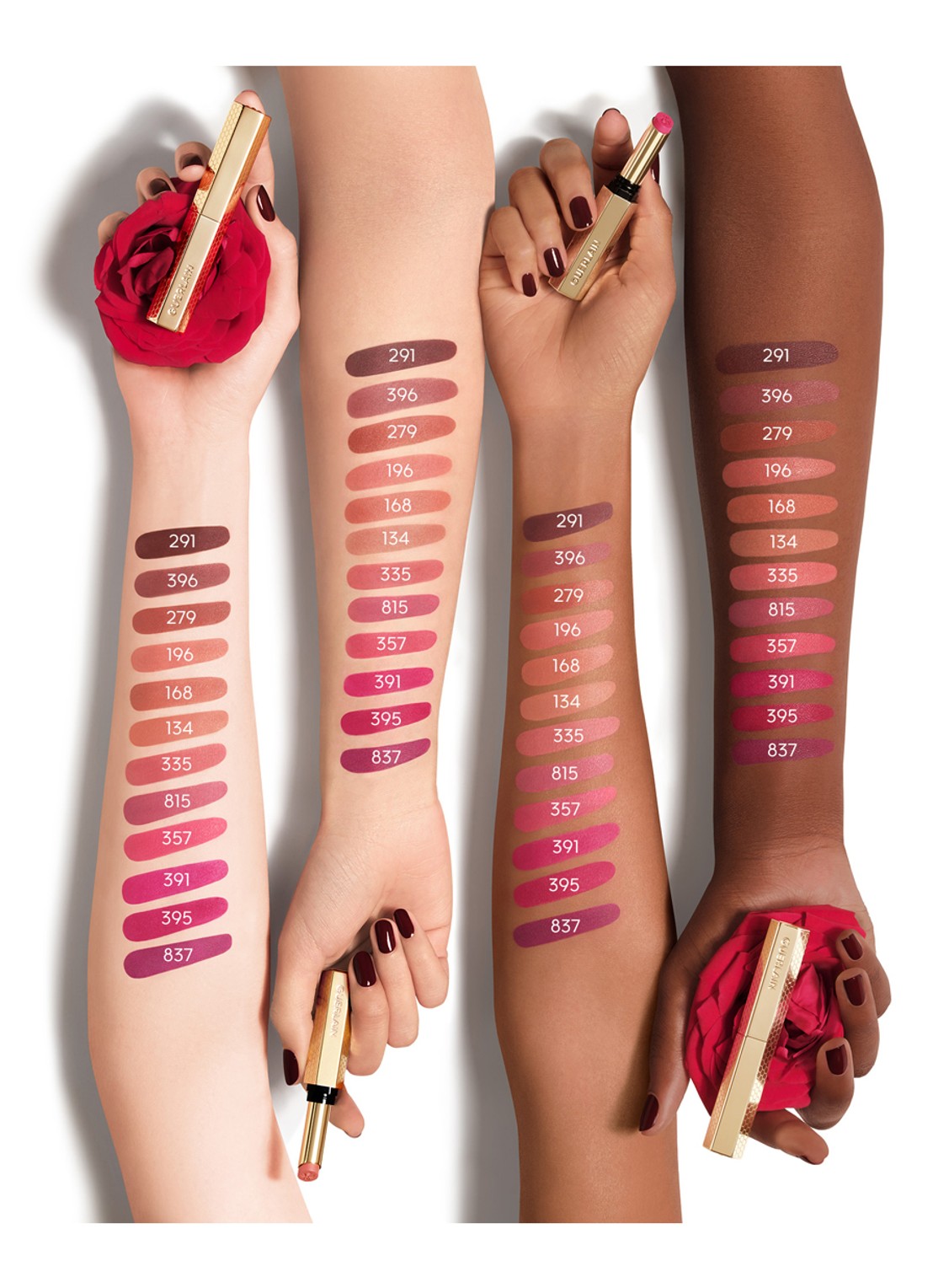 Guerlain KissKiss Honey-Infused Intense Lipstick - Refill - detail 6 510 petal red
