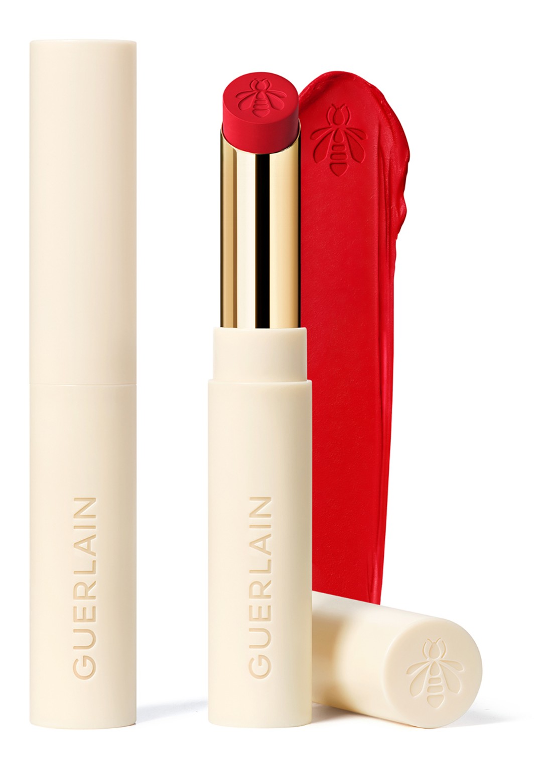 Guerlain KissKiss Honey-Infused Intense Lipstick - Refill - voorkant 510 petal red