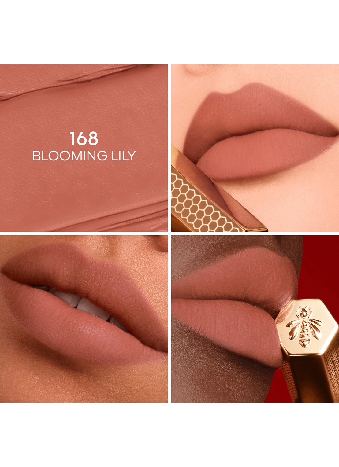 Guerlain KissKiss Honey-Infused Intense Lipstick - detail 2 168 blooming lily