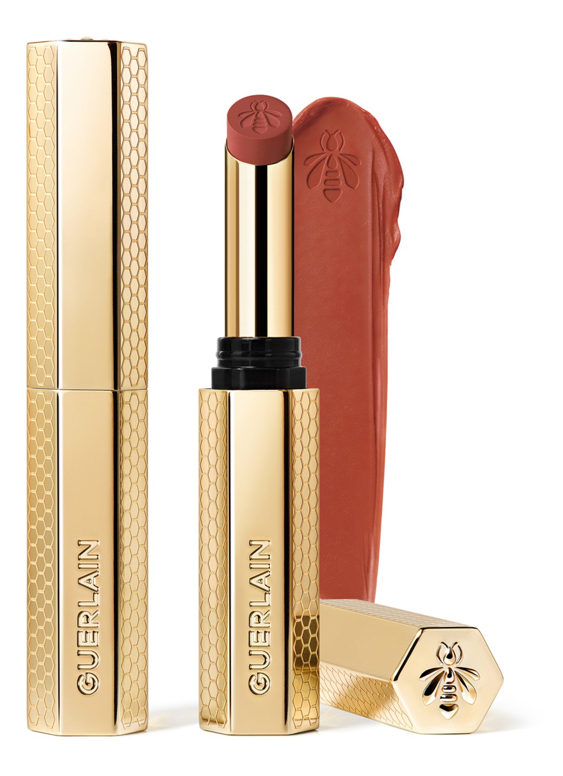 Guerlain KissKiss Honey-Infused Intense Lipstick - voorkant 6 279 petal nude