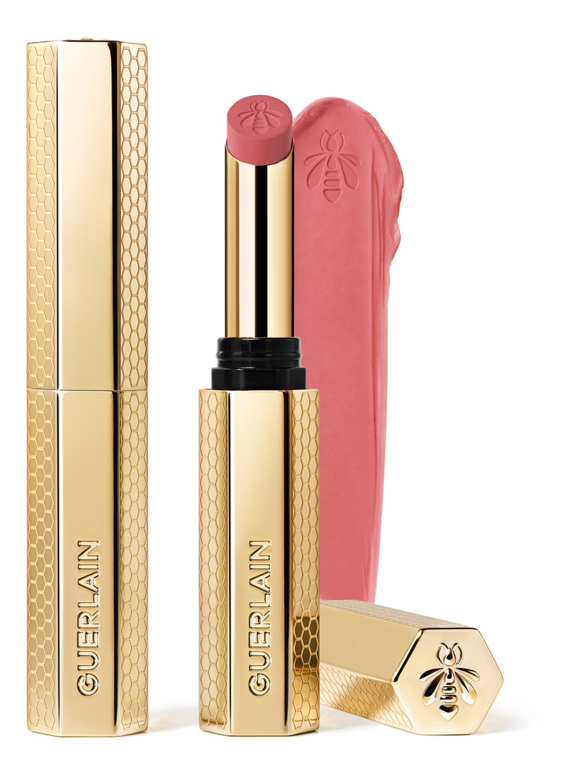 Guerlain KissKiss Honey-Infused Intense Lipstick - voorkant 6 335 light rose