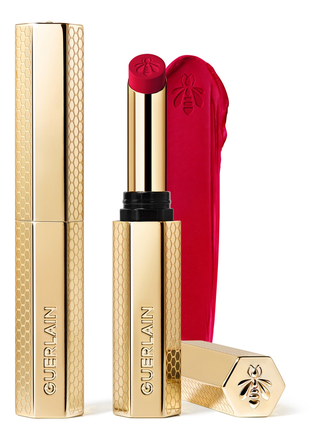 Guerlain KissKiss Honey-Infused Intense Lipstick - voorkant 6 559 red bouquet