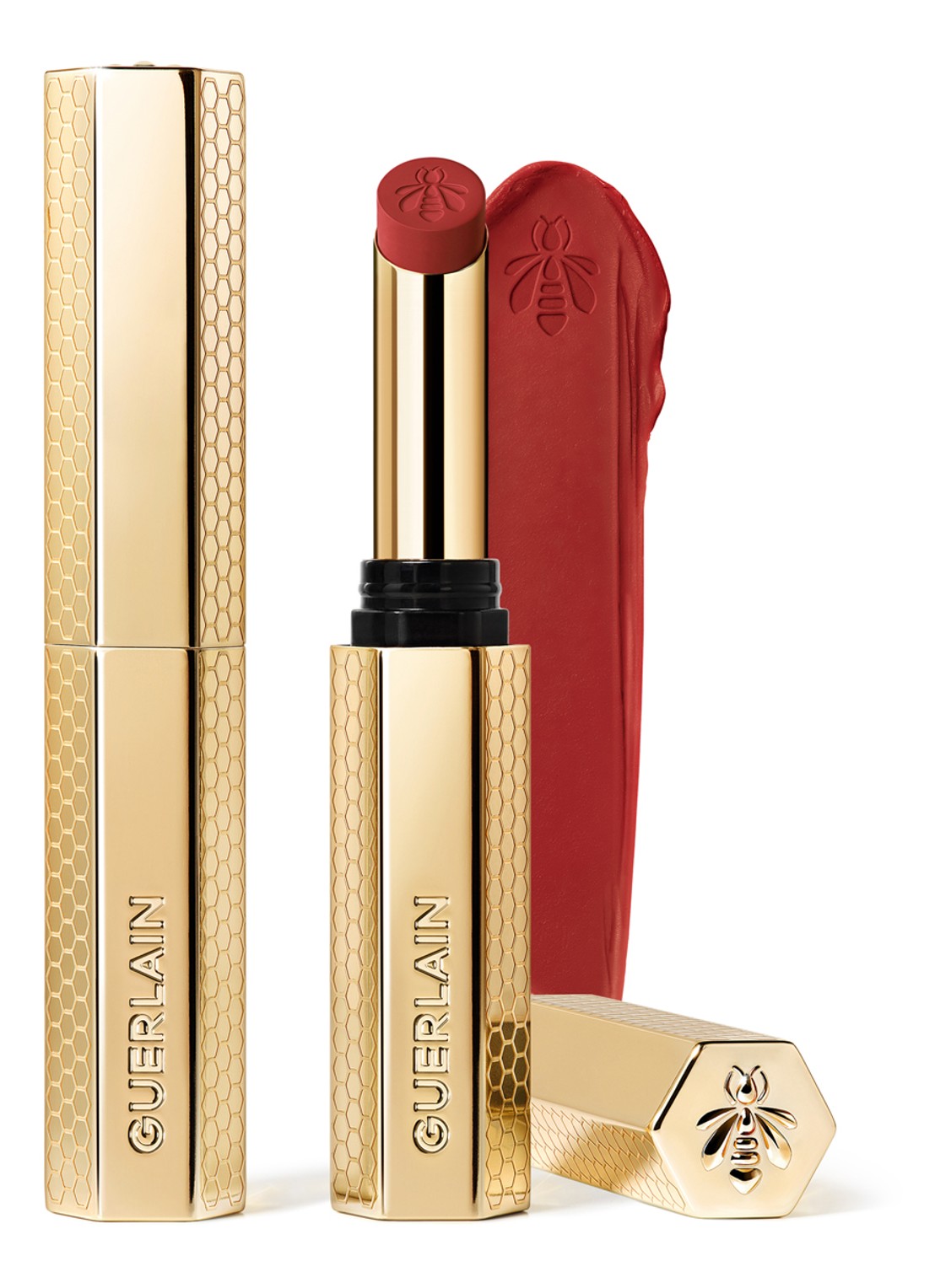 Guerlain KissKiss Honey-Infused Intense Lipstick - voorkant 599 red aster