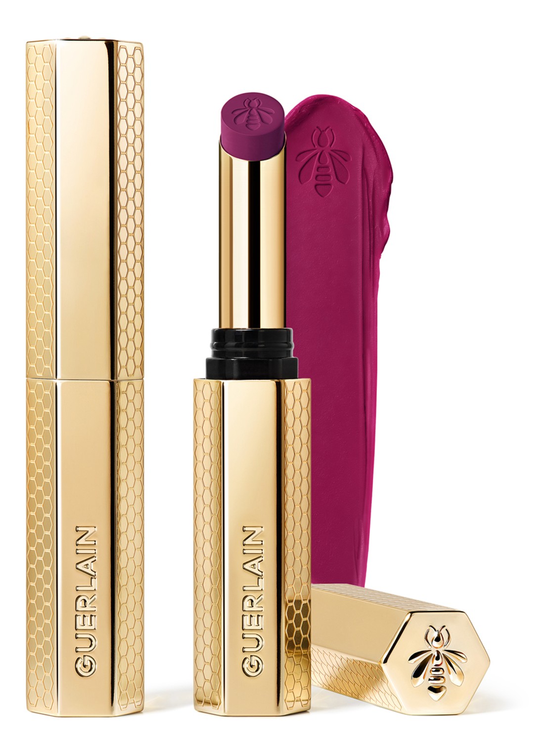 Guerlain KissKiss Honey-Infused Intense Lipstick - voorkant 6 837 deep iris