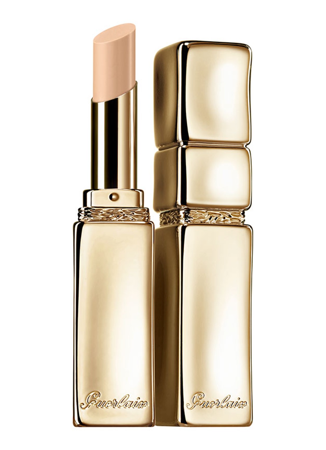 Guerlain KissKiss Liplift - Smoothing Lipstick Primer - voorkant donkerbeige