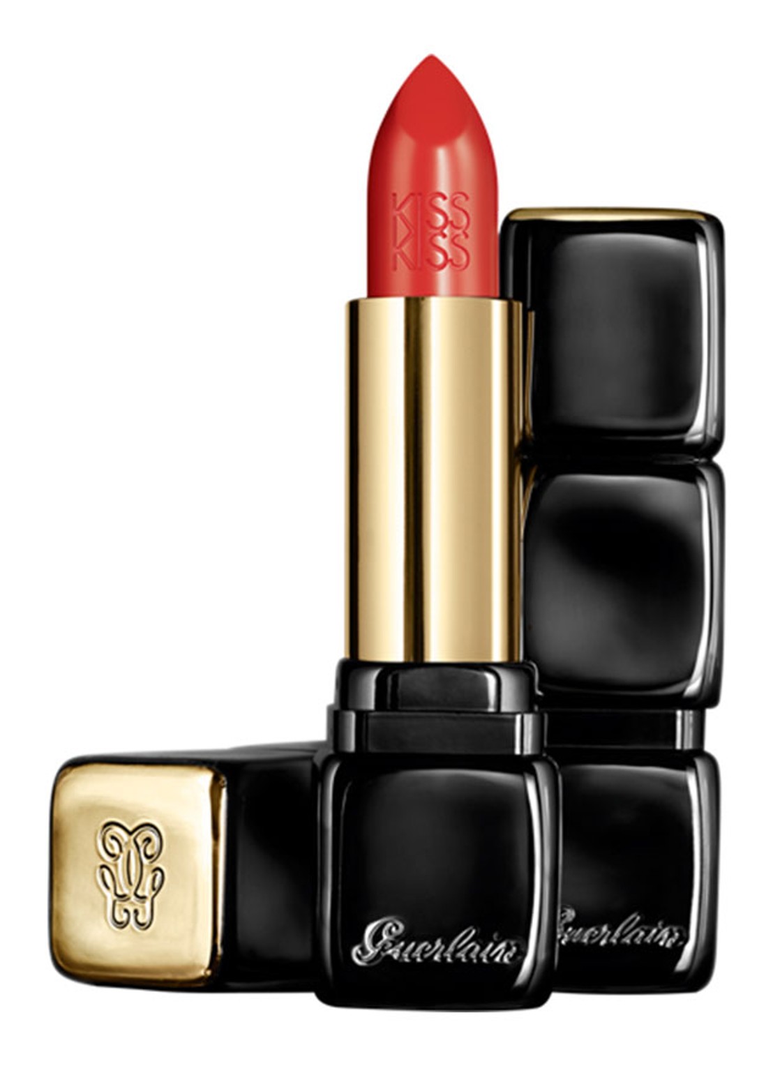 Guerlain KissKiss - lipstick - voorkant 345 orange fizz 
