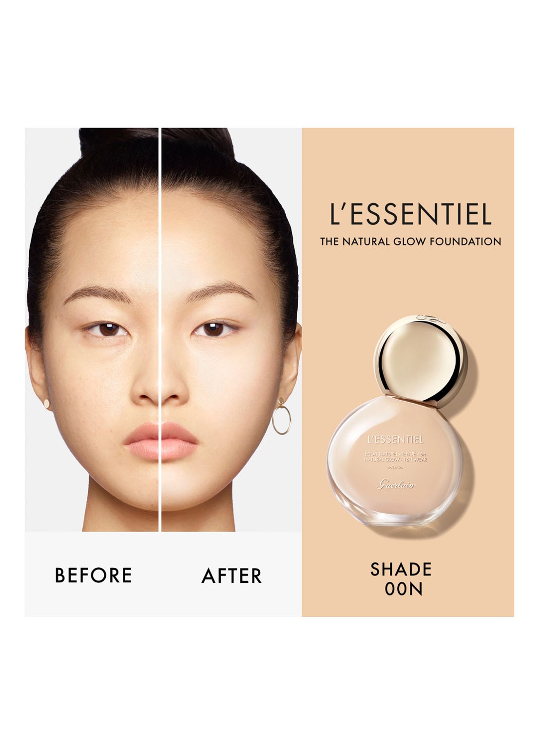 Guerlain L'Essentiel Natural Glow SPF 20 Foundation - detail 6 01w very light warm