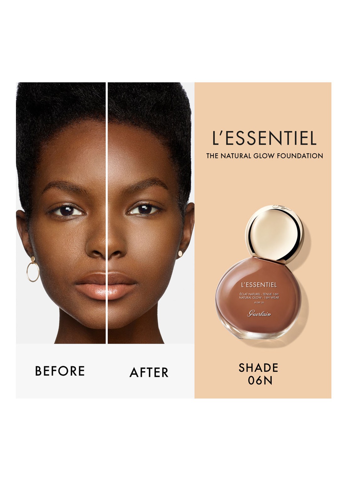 Guerlain L'Essentiel Natural Glow SPF 20 Foundation - detail 6 06w very deep warm